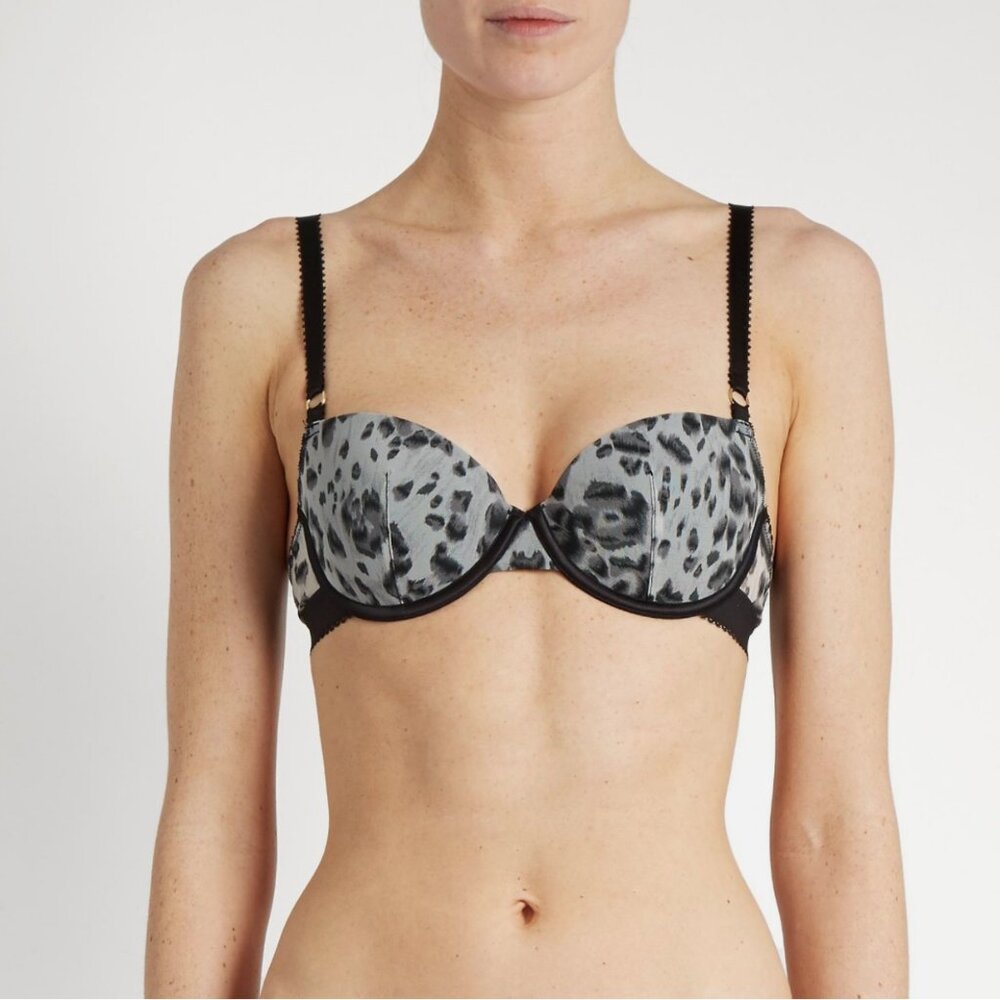 Stella McCartney Florence Leopard Print Bra